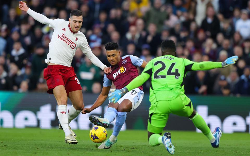 Ollie Watkins has an effort saved by Andre Onana/Aston Villa are starting to fall apart — and it is not a first for Unai Emery