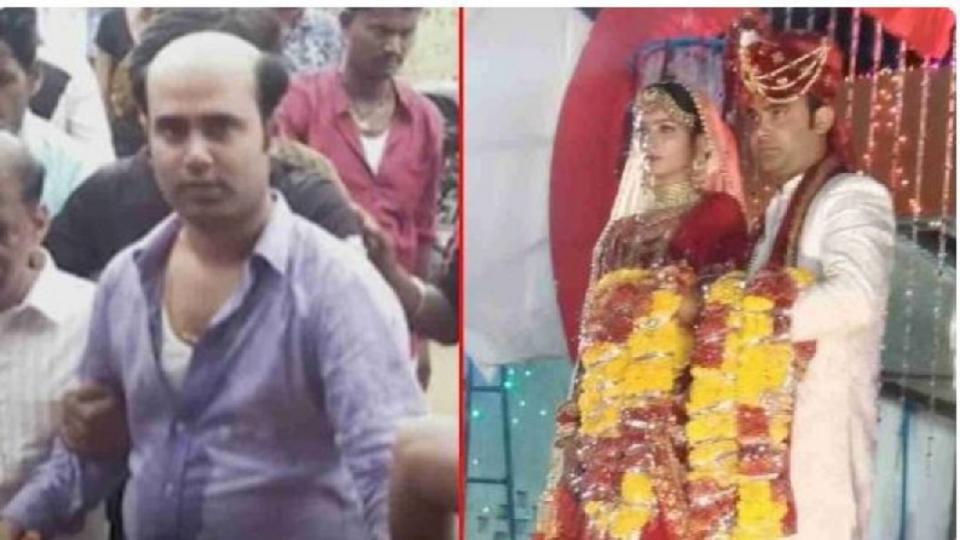 印度北方邦日前舉辦一場婚禮但新娘卻反悔不嫁了。（圖／翻攝自推特 Arvind Chauhan अरविंद चौहान@Arv_Ind_Chauhan）