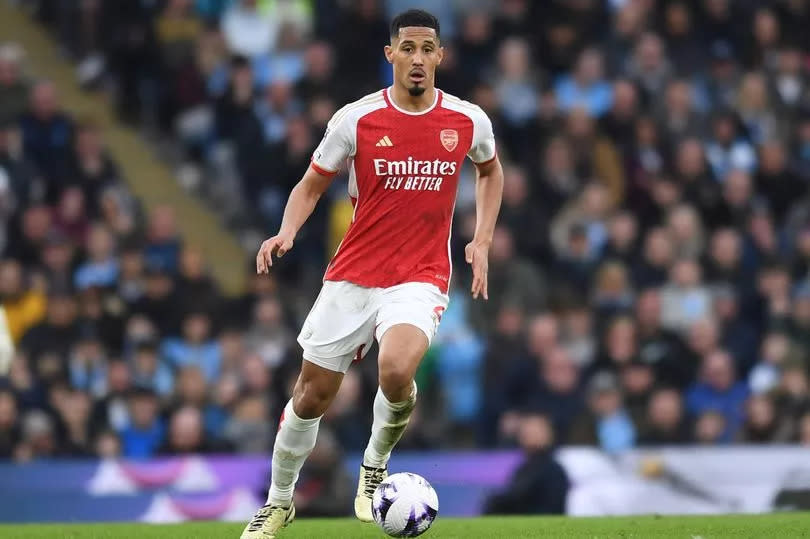 There's only one player left who has played every minute in the Premier League this season for Arsenal. That's William Saliba. Expect that to continue on Saturday.