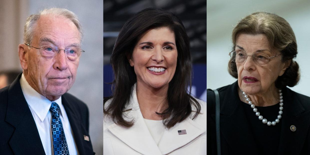 Chuck Grassley, Nikki Haley, and Dianne Feinstein