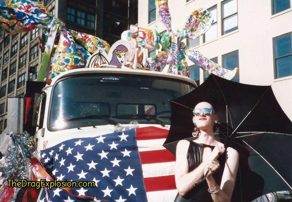 Dean Johnson at the Gay Day Parade 1987