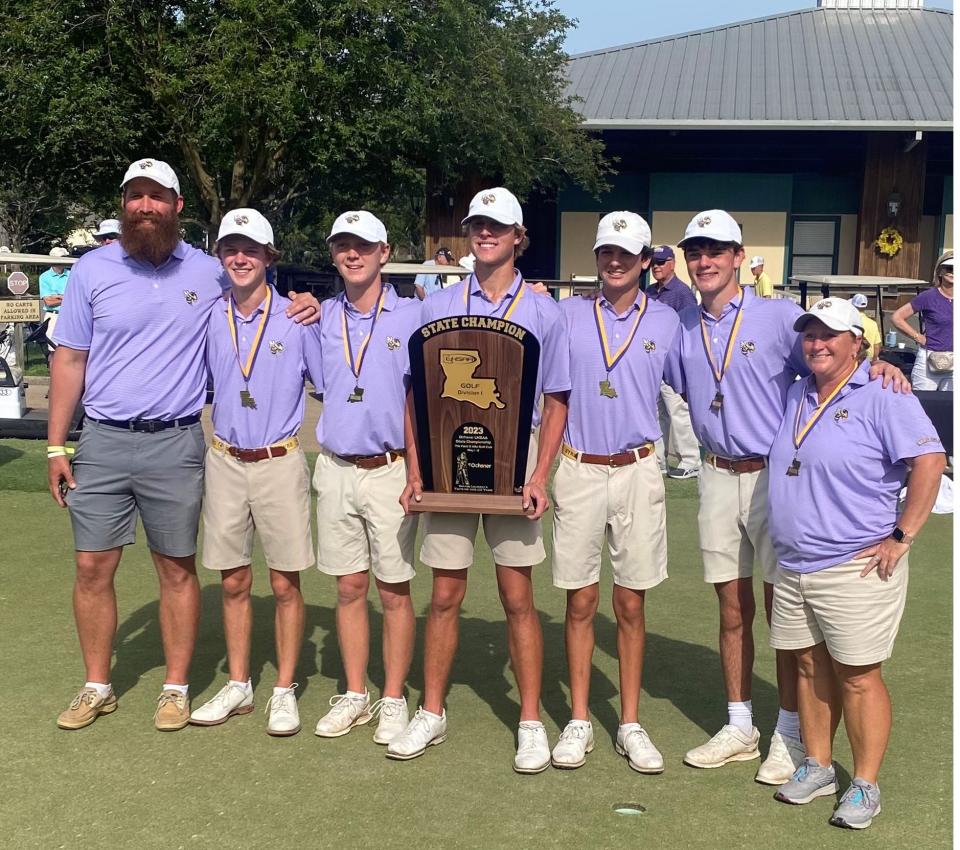 The Byrd golf team won the 2023 LHSAA Golf state championship Tuesday in Carencro.