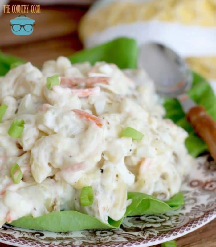 <p>The Country Cook</p><p>Add a tropical twist to your next summer picnic basket.</p><p><strong>Get the recipe: <a href="https://www.thecountrycook.net/hawaiian-style-macaroni-salad/" rel="nofollow noopener" target="_blank" data-ylk="slk:Hawaiian Macaroni Salad;elm:context_link;itc:0;sec:content-canvas" class="link rapid-noclick-resp">Hawaiian Macaroni Salad</a></strong></p>