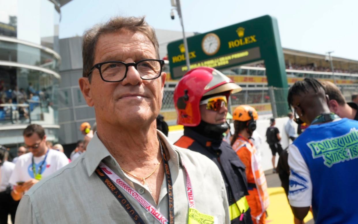 Fabio Capello on the grid