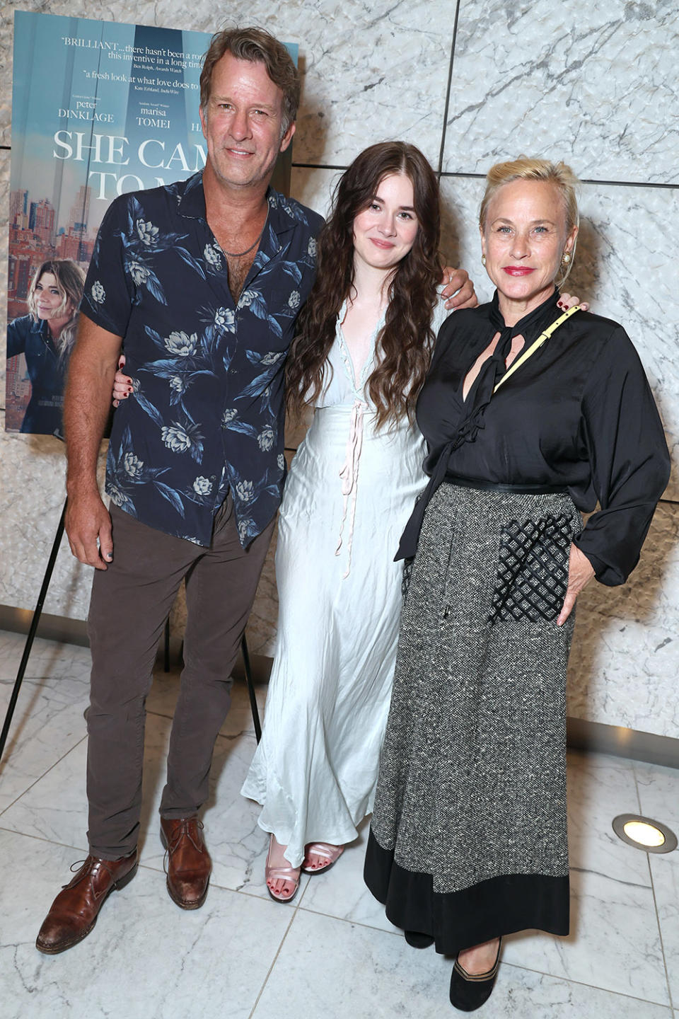 Thomas Jane, Harlow Jane and Patricia Arquette at Vertical’s SHE CAME TO ME special Los Angeles screening, Los Angeles, CA - 27 September 2023