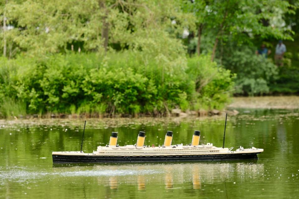 3D-printed Titanic model launched in Public Gardens Halifax pond.