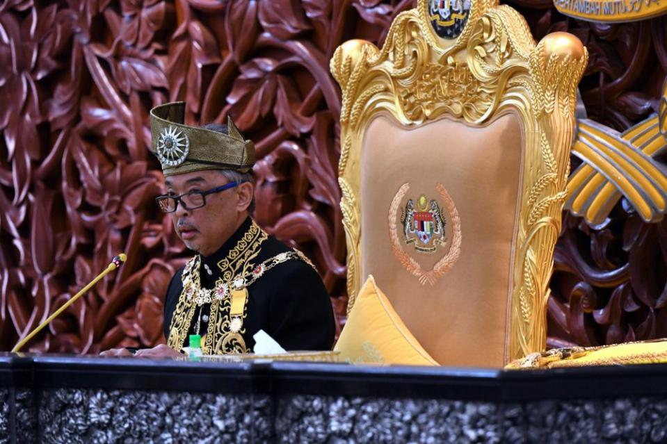 In the statement, Yang di-Pertuan Agong Al-Sultan Abdullah Ri’ayatuddin Al-Mustafa Billah Shah said Budget 2021 was crucial for the government and authorities, in particular frontliners to allow continued efforts to be made to curb the threat of Covid-19. — Bernama pic