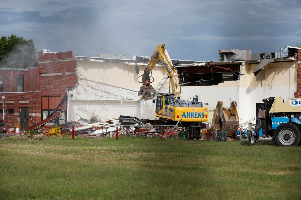 The demolition work started on the northeast side of Reed Academy this week. The entire demolition is expected to be complete by the end of November.