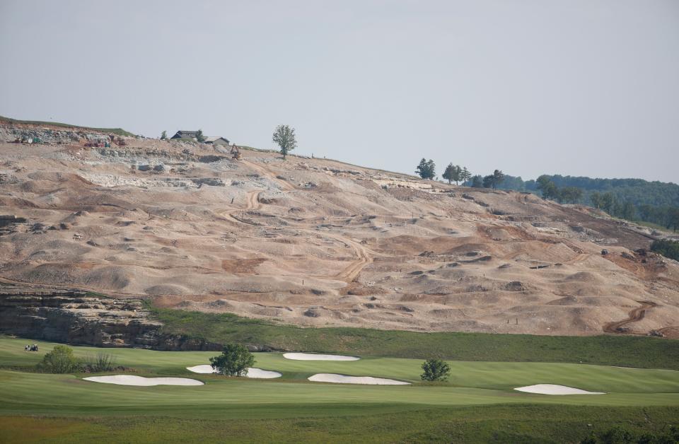 Construction next to Payne's Valley golf course in Branson on Monday, May 22, 2023.  Bass Pro Shops told the News-Leader that it will eventually be a Par 3 course.