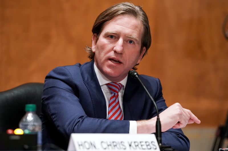 FILE PHOTO: Senate Homeland Security & Governmental Affairs Committee hearing to discuss election security and the 2020 election process, in Washington