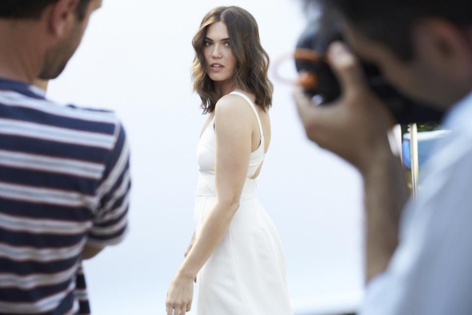 Mandy Moore and Garnier Behind the scenes