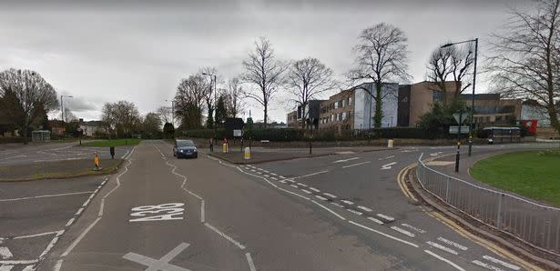 The road junction close to the school where the stabbings took place (Goodge)