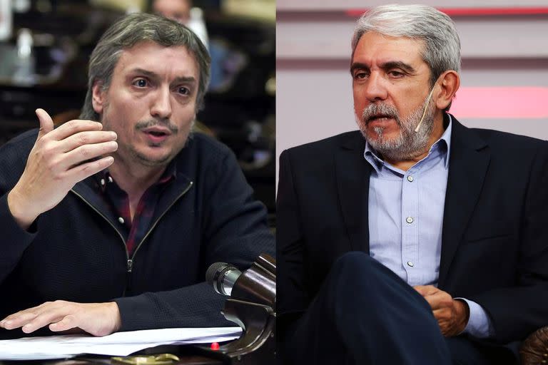 Máximo Kirchner y Aníbal Fernández