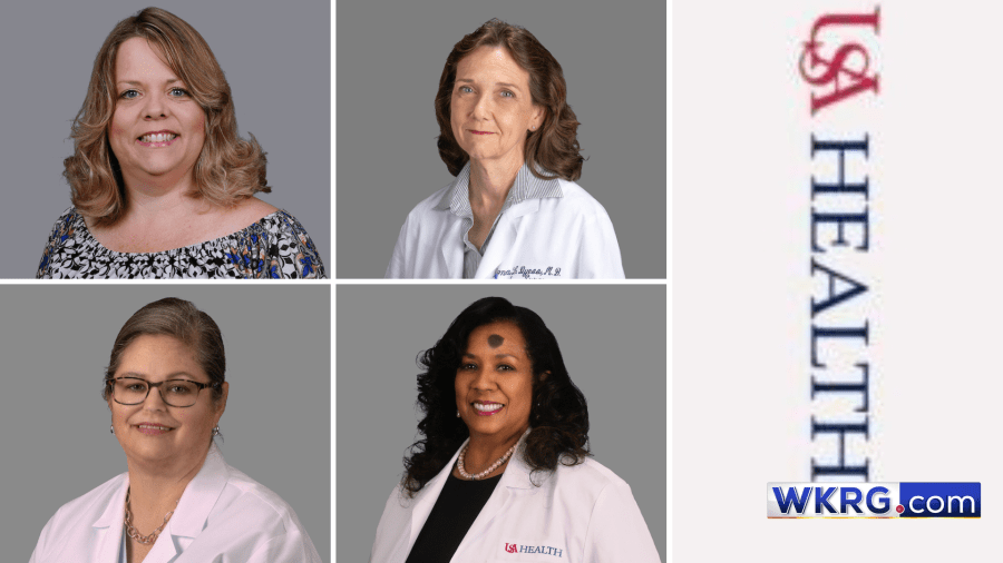 LaDonna M. Crews (top left), Donna Lynn Dyess (top right), Karen A. Fagan (bottom left), and Felicia L. Wilson (bottom right)(Courtesy: USA Health)