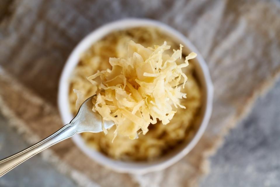 He said that people with small intestinal bacterial overgrowth (SIBO) want to avoid fermented foods like sauerkraut. Madeleine Steinbach – stock.adobe.com