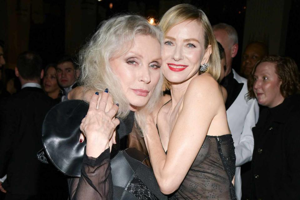 <p>Kristina Bumphrey/PictureGroup for FX/Shutterstock </p> Debbie Harry and Naomi Watts at the Black & White Ball at The Plaza following the premiere of FX