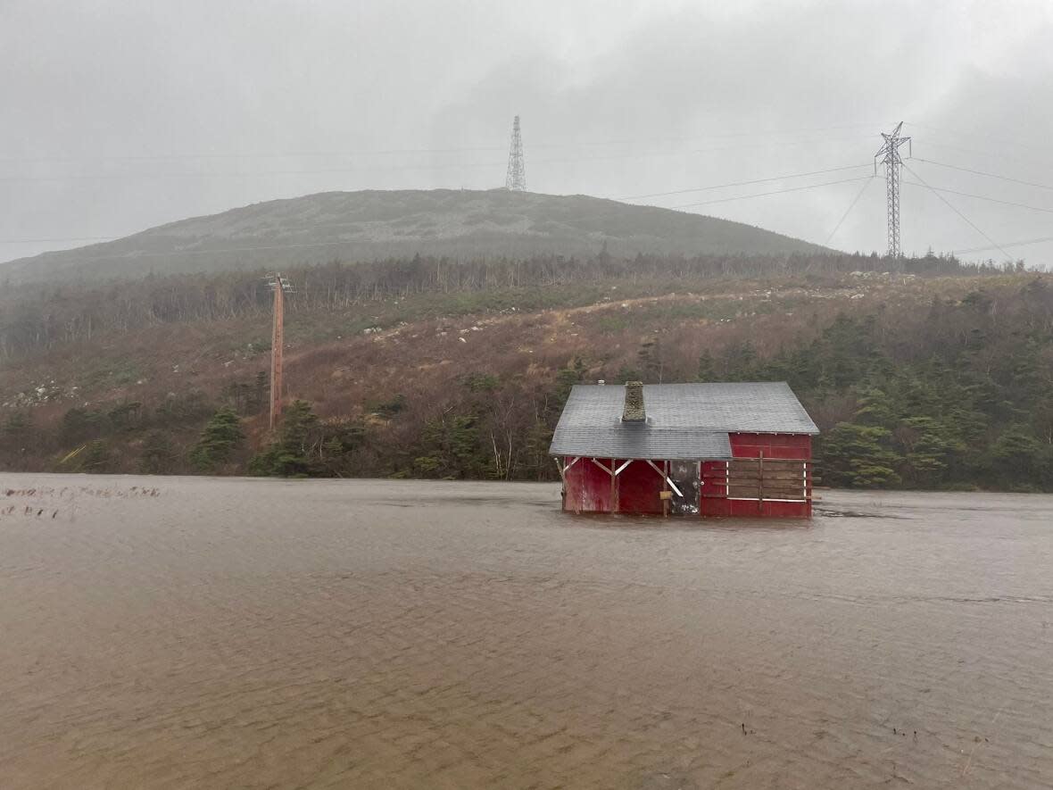 Water levels rose dangerously in parts of Newfoundland late last month. A new project is looking at how to better prepare residents for disasters like flooding. (Troy Turner/CBC - image credit)