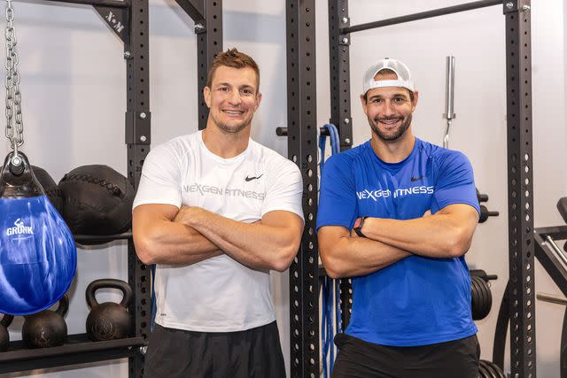 <p>Chris Fritchie</p> (Left) Rob Gronkowski and his brother Dan Gronkowski (Right)