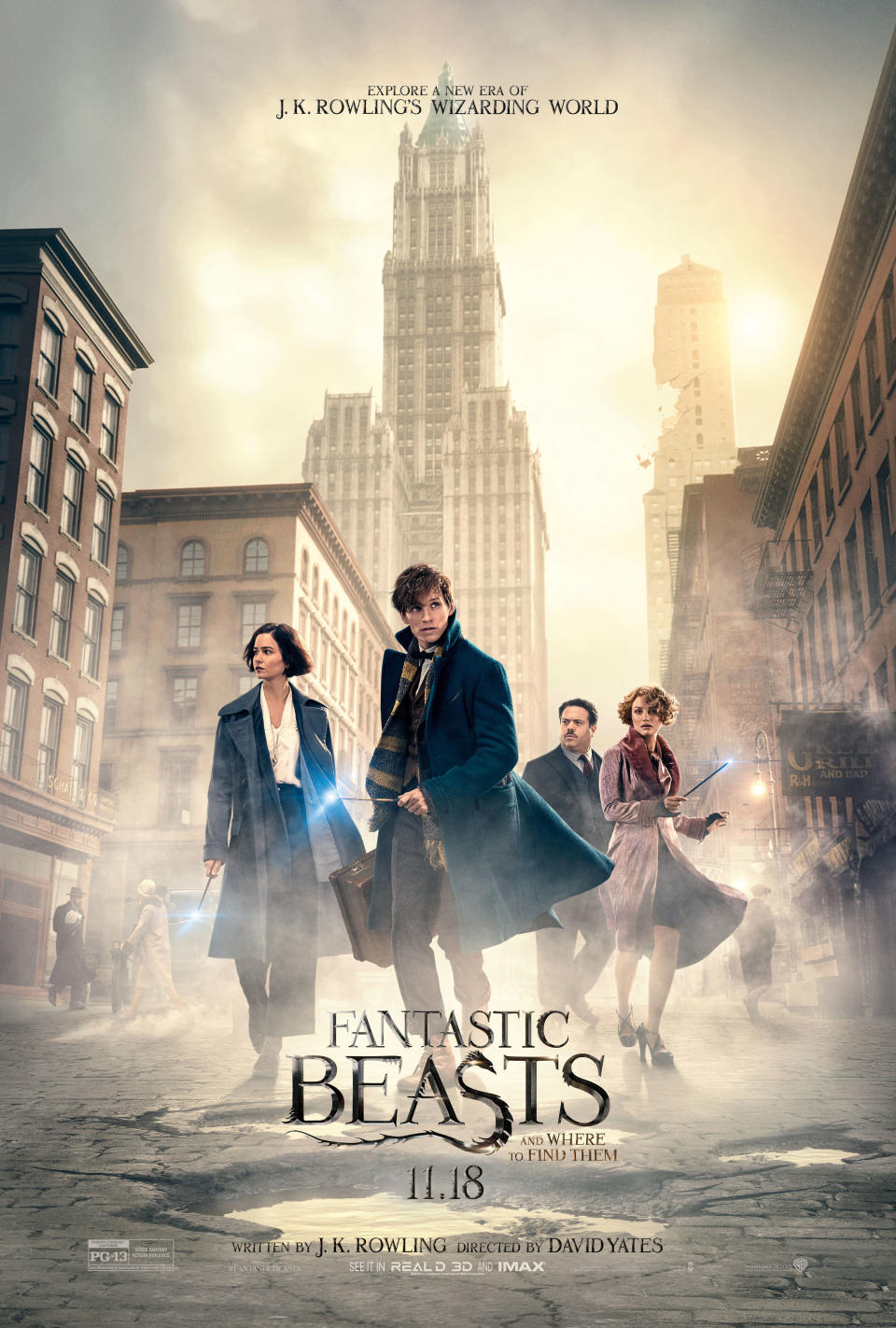 The US poster for Fantastic Beasts and Where to Find Them