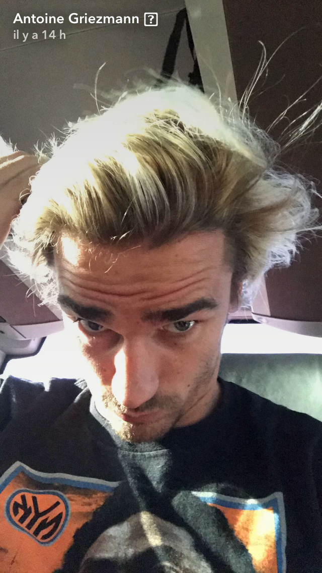 Antoine Griezmann redevient blond