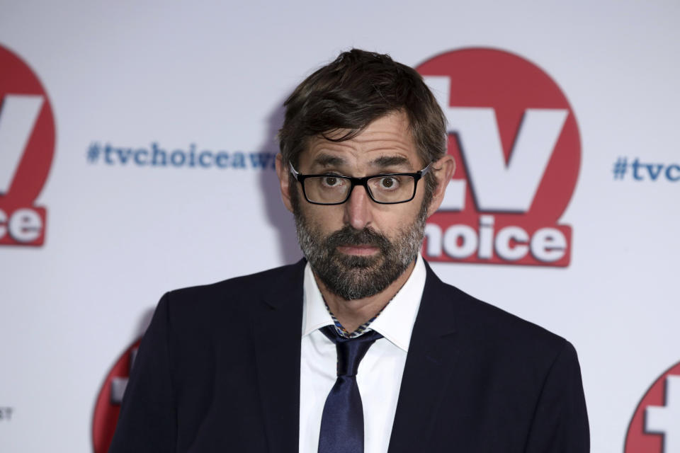 Documentary film maker Louis Theroux poses for photographers on arrival at the TV Choice Awards in central London on Monday, Sept. 9, 2019. (Photo by Grant Pollard/Invision/AP)