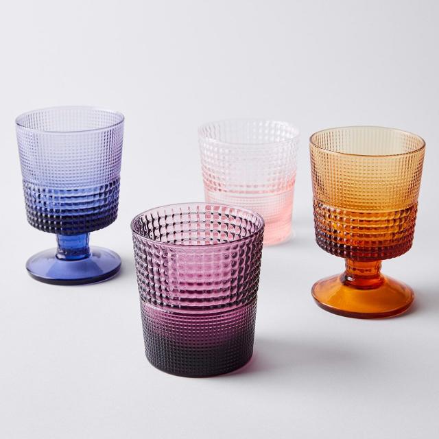 Estelle Colored Glass Hand-Blown Amber Cocktail Glasses (Set of 2), Made in  Poland on Food52