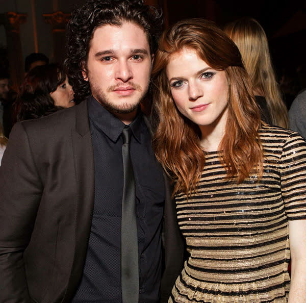 Kit Harington with rumoured girlfriend, Rose Leslie.