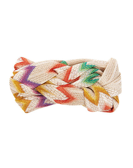 Pleated zig zag headband. Image: Missoni Mare