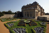 Italian gardens beside the 18th Century mansion at Wrest Park.