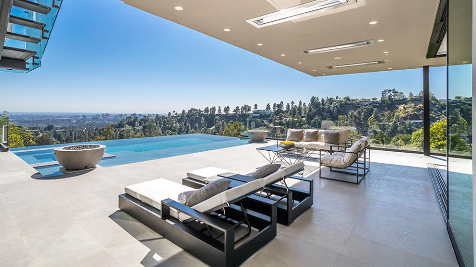 The zero-edge pool and surrounding seating and jaw-dropping views. - Credit: Oppenheim Group