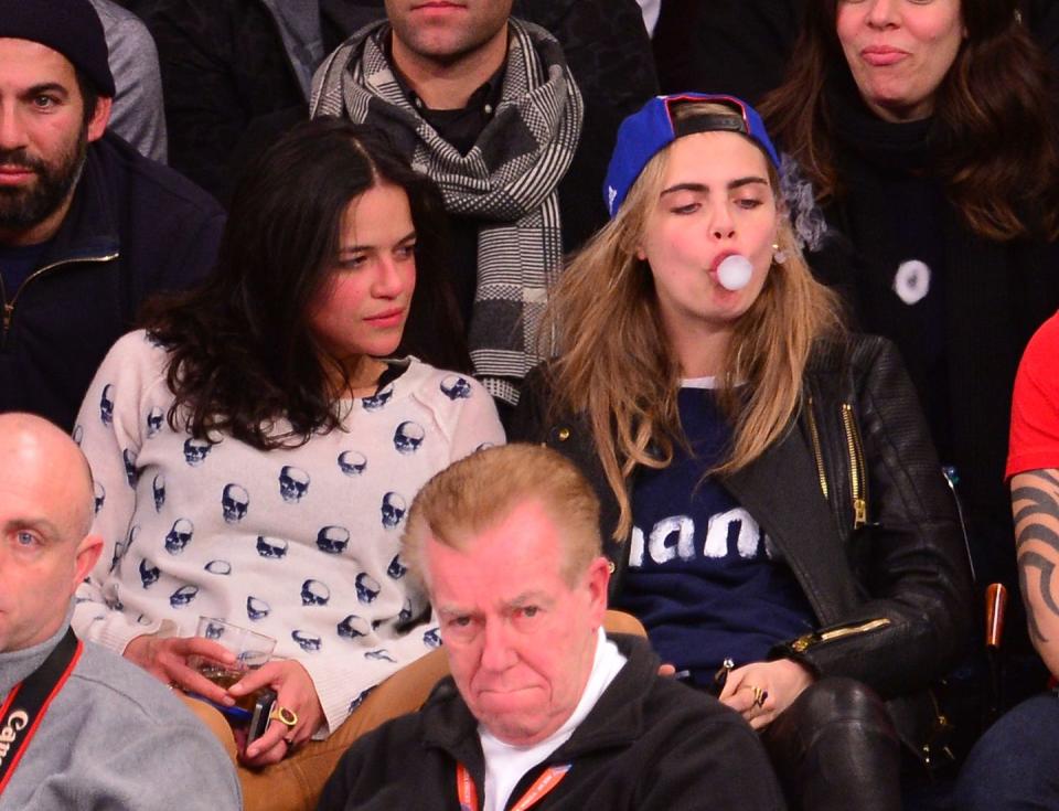 5) Michelle Rodriguez and Cara Delevingne