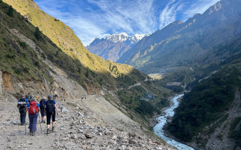 'Luckily our trek-mates were all interesting, positive people': Sarah, Paul and the group