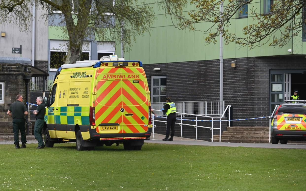 An ambulance at Amman Valley School