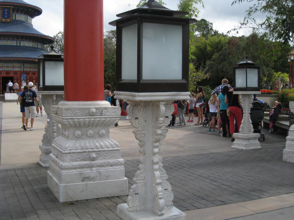 Where can you find Mickey at this entrance to the China Pavilion?