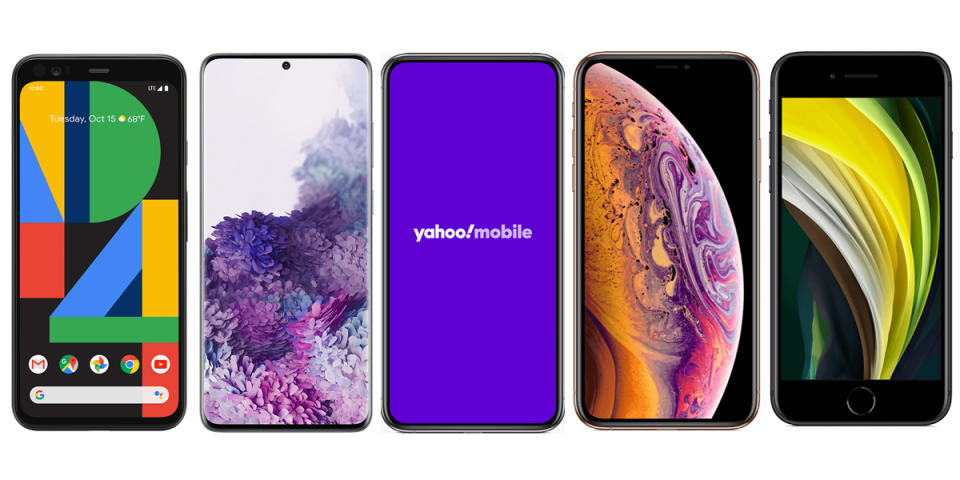 Choose from a slew of new devices when you sign up for Yahoo! Mobile—or being your own phone. (Photo: Yahoo! Mobile