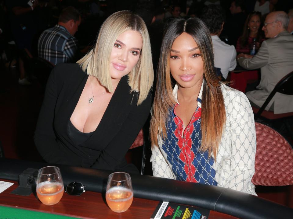 Khloé Kardashian and Malika Haqq in 2018.