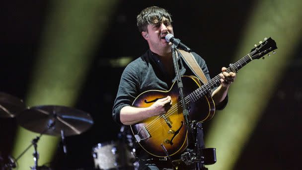 PHOTO: Marcus Mumford of Mumford & Sons performs onstage during day four at Okeechobee Music & Arts Festival at Sunshine Grove, March 8, 2020, in Okeechobee, Fla. (Jason Koerner/Getty Images, FILE)
