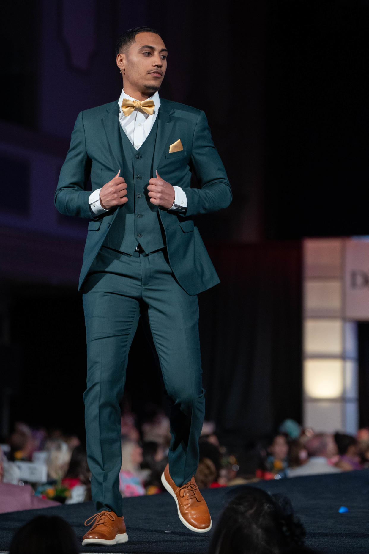 Models walked the runway showing off the top looks for the 150th Kentucky Derby at the 2024 Kentucky Derby Festival Dillard's Spring Fashion Show at Caesars Southern Indiana on Thursday, March 28, 2024.