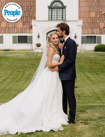 <p>Ashlyn Henry</p> Corey Rae (left) and Lyle Seebeck at their wedding