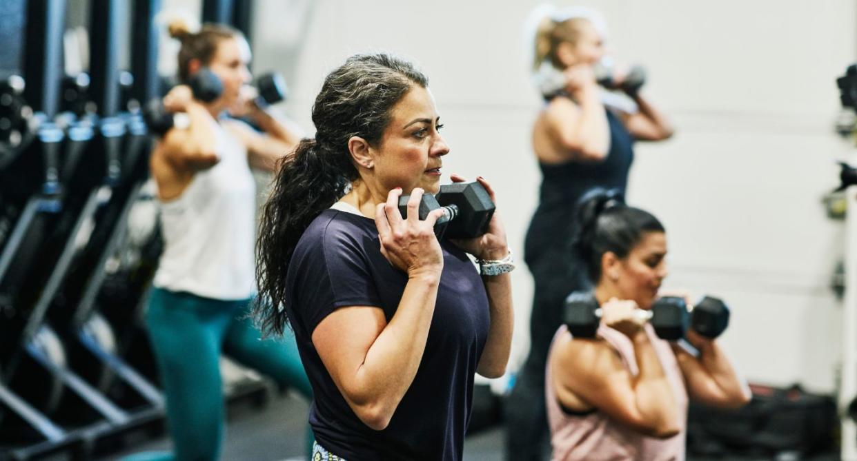 Women exercise gap. (Getty Images)