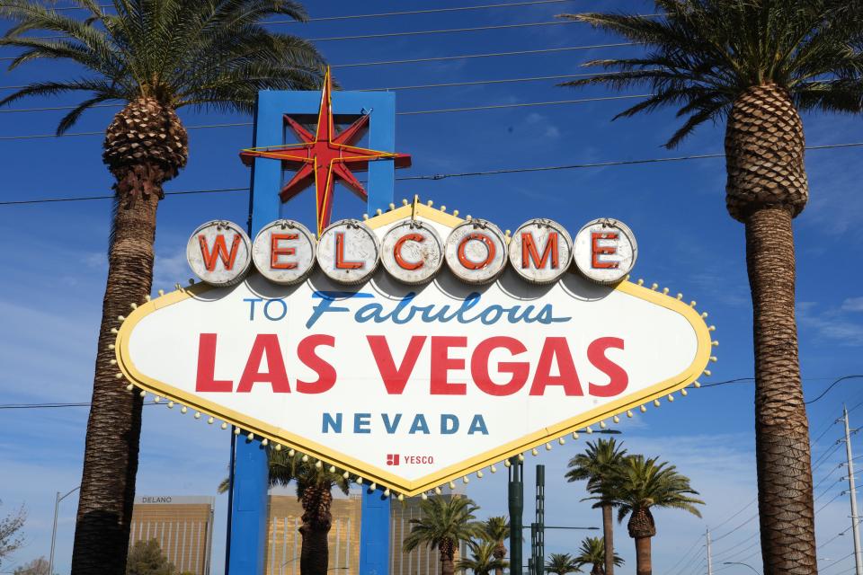 The Welcome to Fabulous Las Vegas sign on the Las Vegas strip.