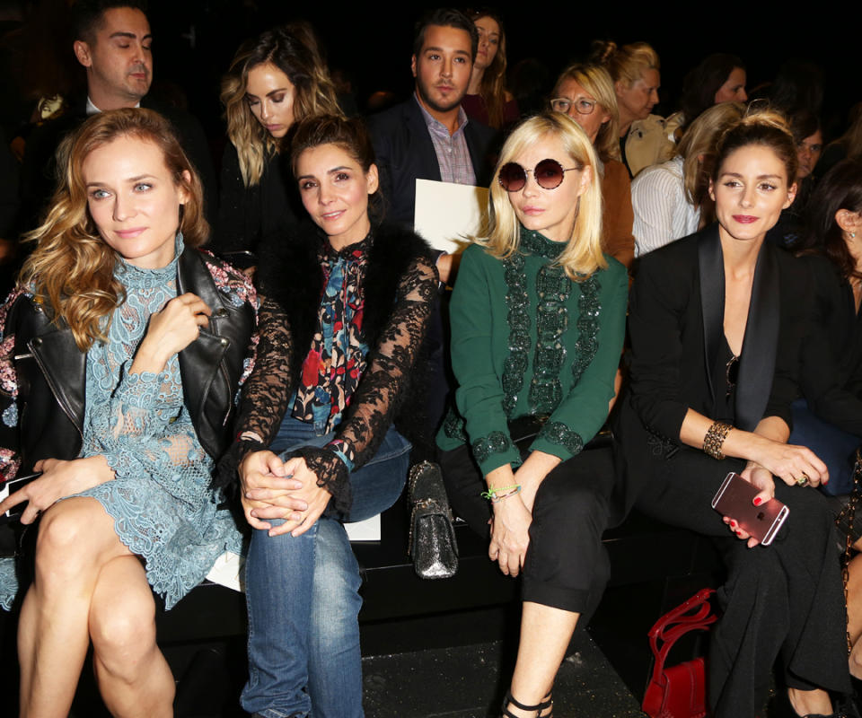 Diane Kruger, Clotilde Courau, Emmanuelle Béart, and Olivia Palermo