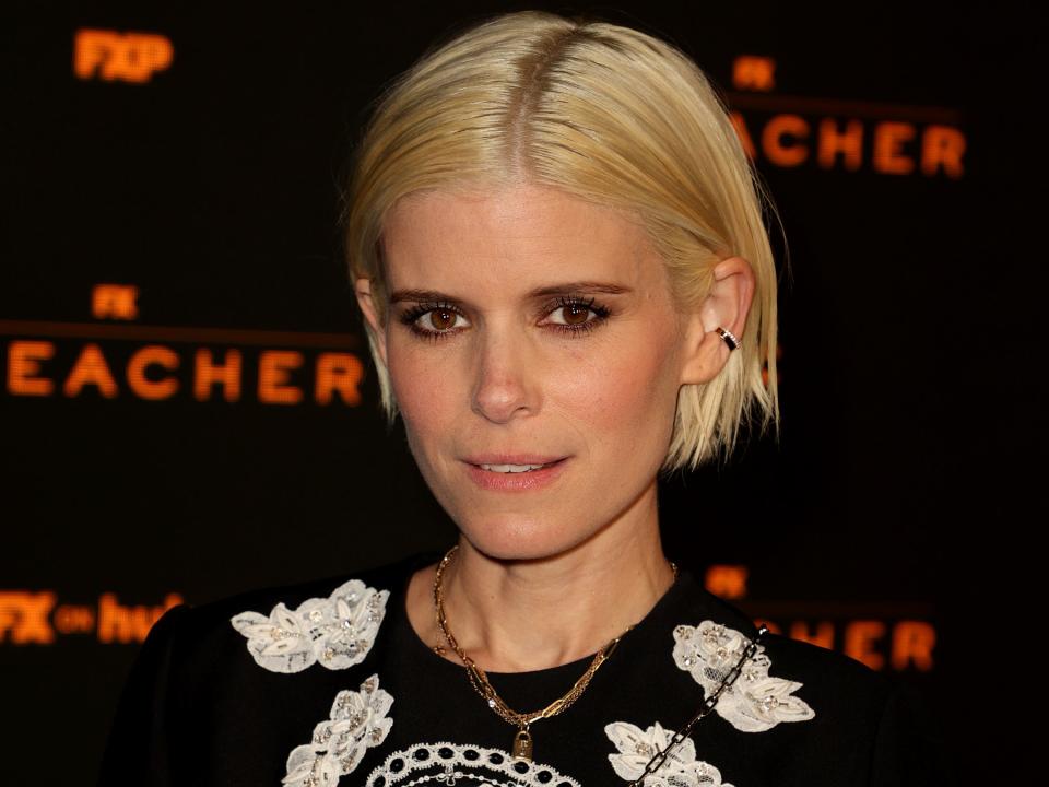 Kate Mara in 2021 with short blonde hair