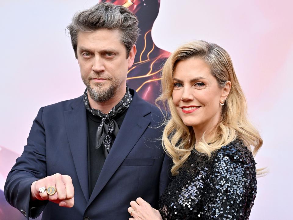 Andy Muschietti and Barbara Muschietti attend the Los Angeles Premiere of Warner Bros. "The Flash" at Ovation Hollywood on June 12, 2023