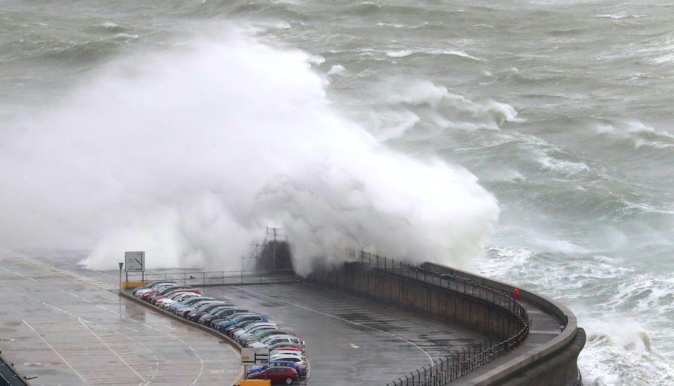 <em>The strong gales and heavy rain of Storm Gareth are starting to batter the UK (PA)</em>