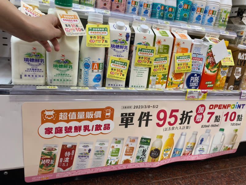 ▲鮮奶、優酪乳、豆漿、調味乳、果汁、茶飲等6大類別推出多款指定大包裝飲品長期優惠價。（圖／7-11提供）