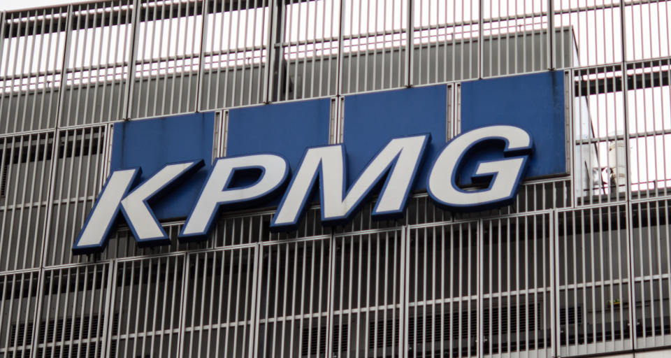 The KPMG offices stand in 15 Canada Square, Canary Wharf in London. Photo: Jack Taylor/Getty Images