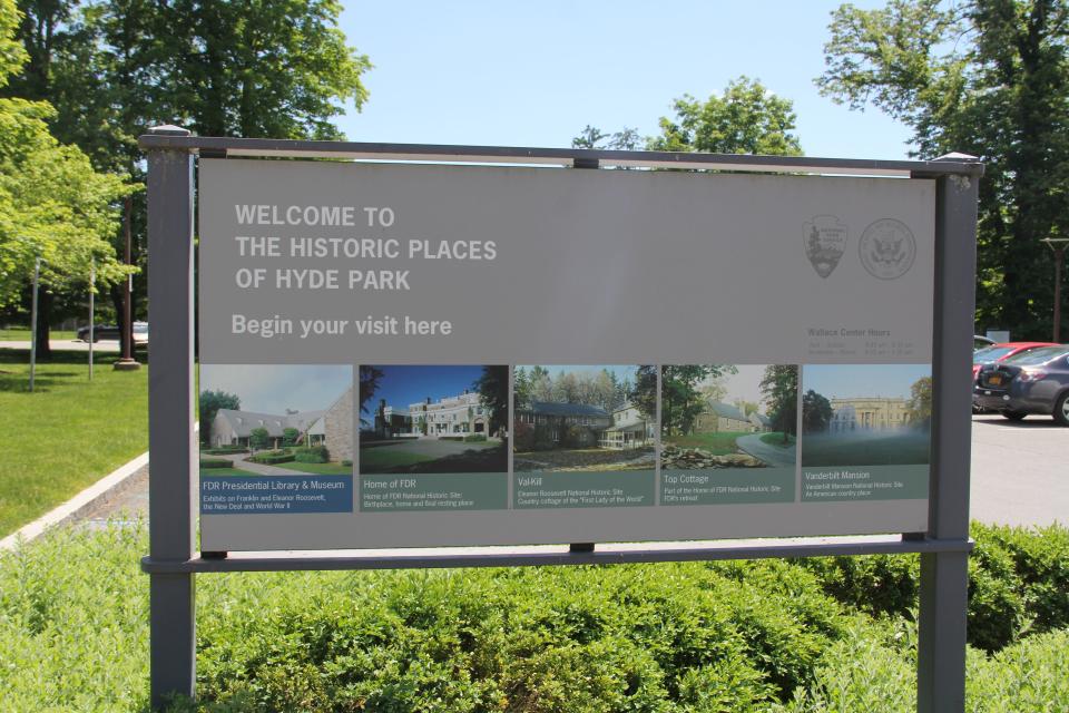 Historic sites in Hyde Park, New York.