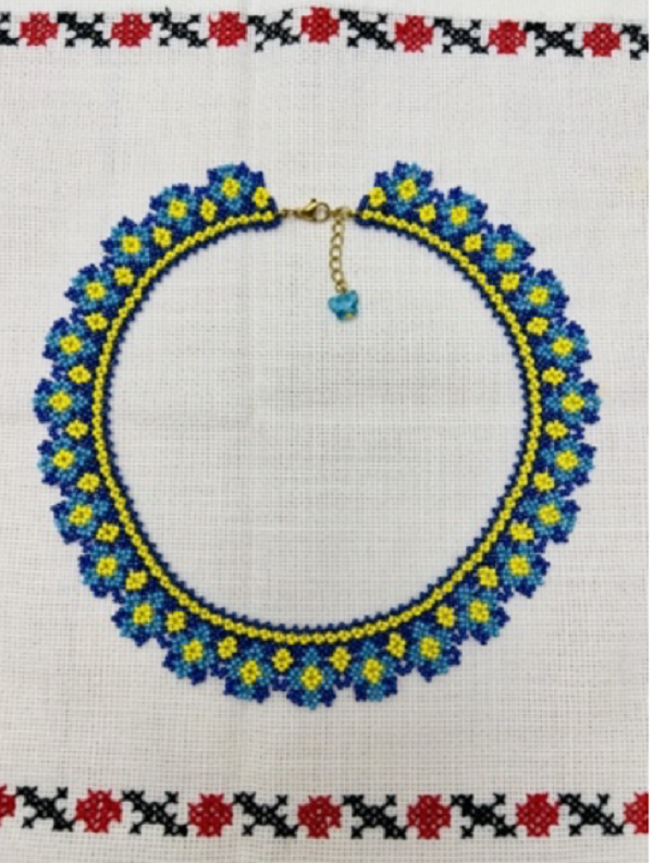 At the UT School of Music’s Ready for the World Series: Ukraine, you’ll find exquisite handmade items such as this needlework by Ukrainian artist Olena Pasinkova.