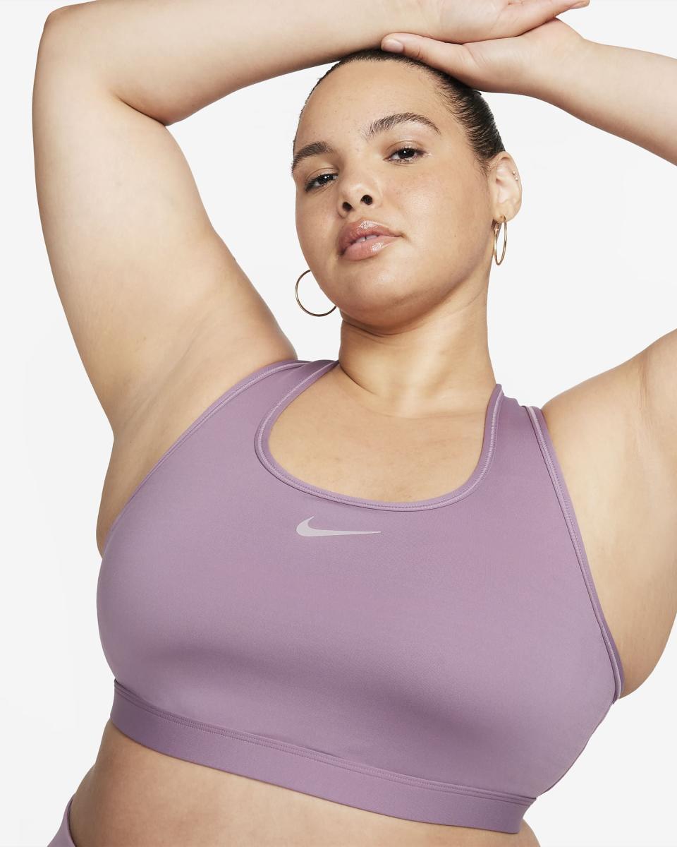 <p><a href="https://www.nike.com/t/swoosh-medium-support-womens-padded-sports-bra-plus-size-tgK31C" rel="nofollow noopener" target="_blank" data-ylk="slk:Shop Now;elm:context_link;itc:0;sec:content-canvas" class="link ">Shop Now</a></p><p>Swoosh Medium Support Padded Sports Bra</p><p>nike.com</p><p>$29.97</p><span class="copyright">nike.com</span>